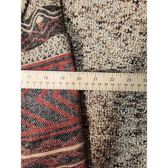 Me Jane Aztec Navajo Print Vest Womens Tag XL Wool Blend Faux Fur Southwestern - Picture 8 of 8